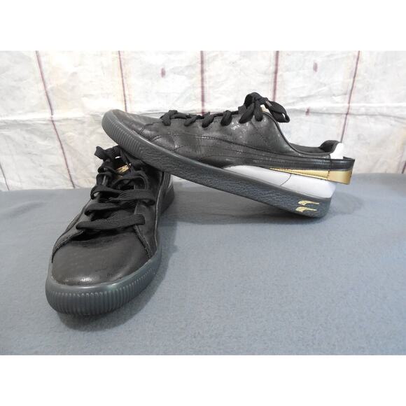 Puma Clyde Speedtribes Black Gold 368636-01 Men's Size 10.5 - Picture 2 of 12